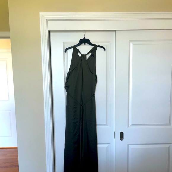Ann Taylor - Size 12 halter maxi silky dress. In a eucalyptus green.NWT. - Picture 3 of 11
